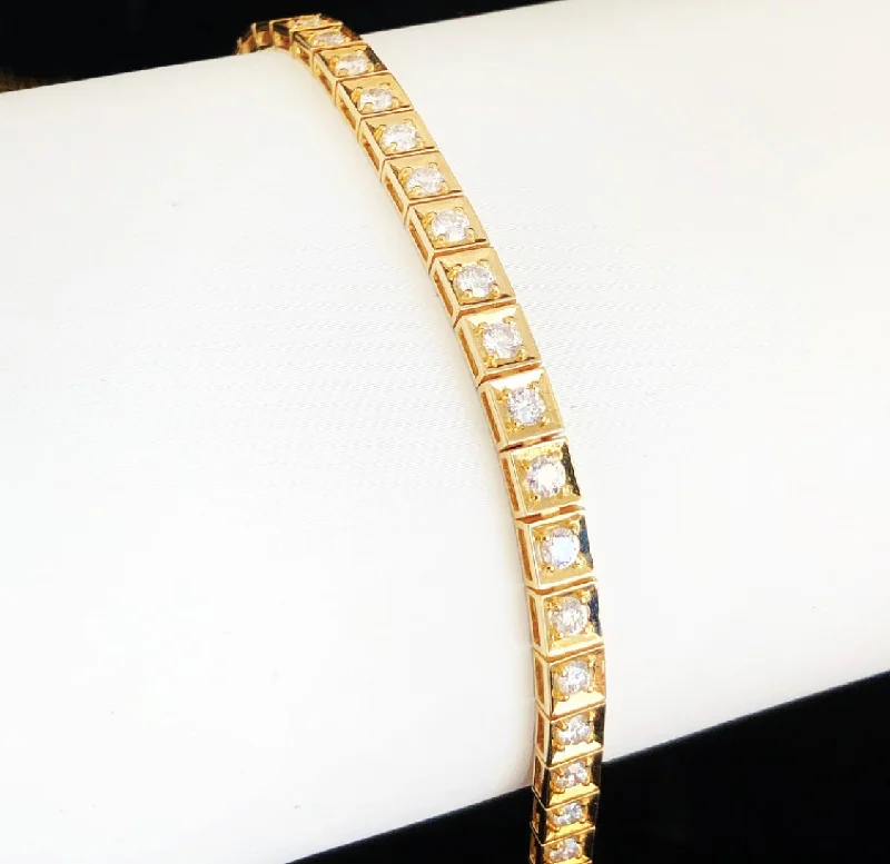 Women's photo bangles-Rémi diamond tennis bracelet DB005