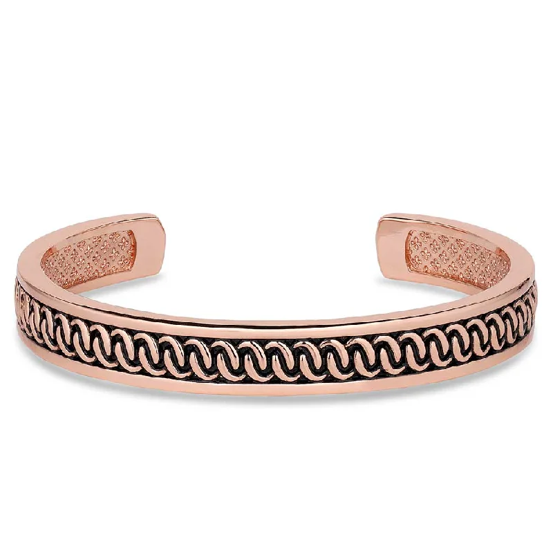 Trendy women's bangles-Montana Silversmiths Boynton Canyon Copper Cuff Bracelet