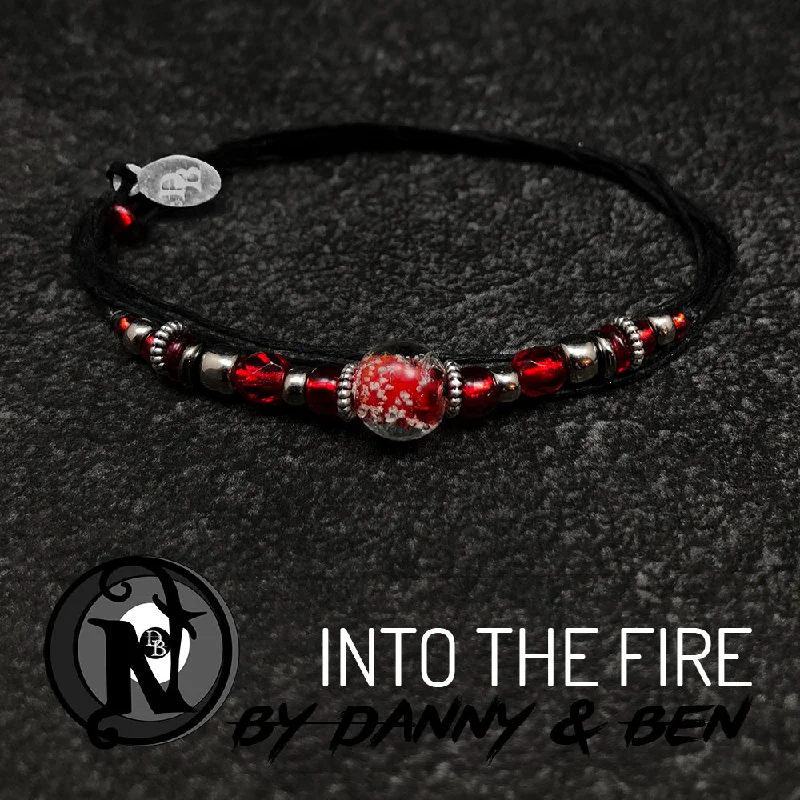 Women's bridal bangles-Red Into The Fire NTIO Bracelet Danny Worsnop & Ben Bruce