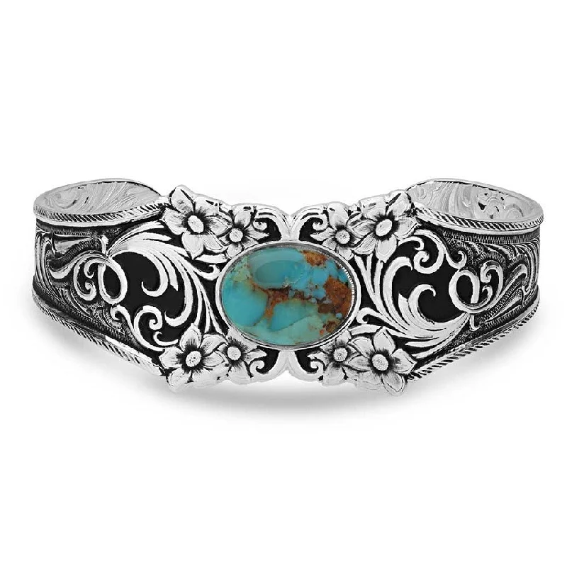 Women's charm bracelets-Montana Silversmiths Empowered Montana Legacy Cuff Bracelet