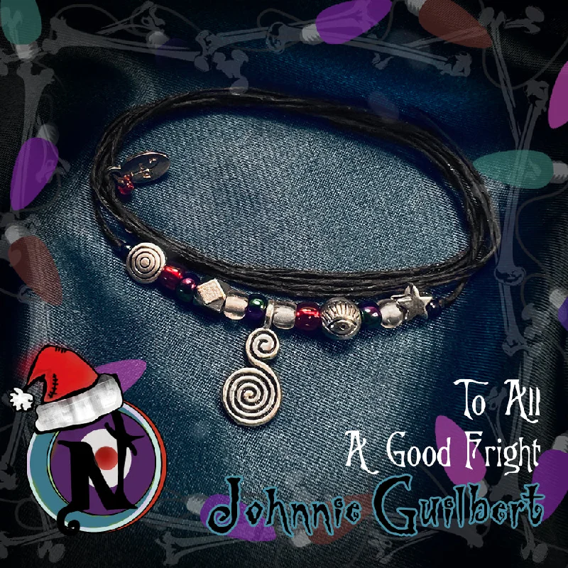 Minimalist women's bangles-To All A Good Fright NTIO Twisted Christmas Bracelet by Johnnie Guilbert