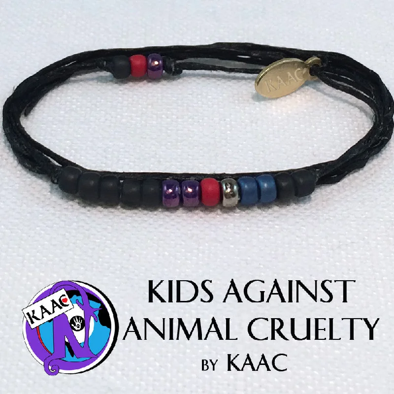 Women's custom engraving bangles-Kids Against Animal Cruelty NTIO Bracelet