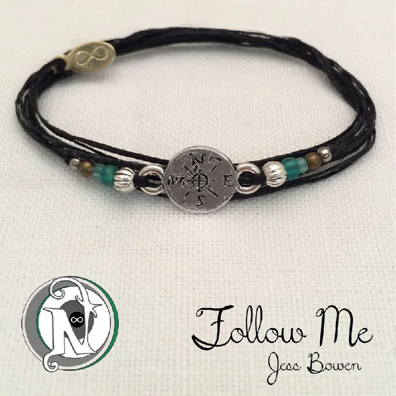 Women's emerald bangles-Follow Me NTIO Bracelet By Jess Bowen