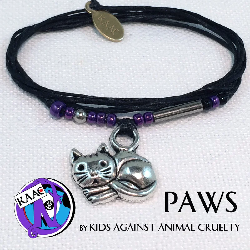 Women's evil eye bangles-Paws NTIO Bracelet by Kids Against Animal Cruelty