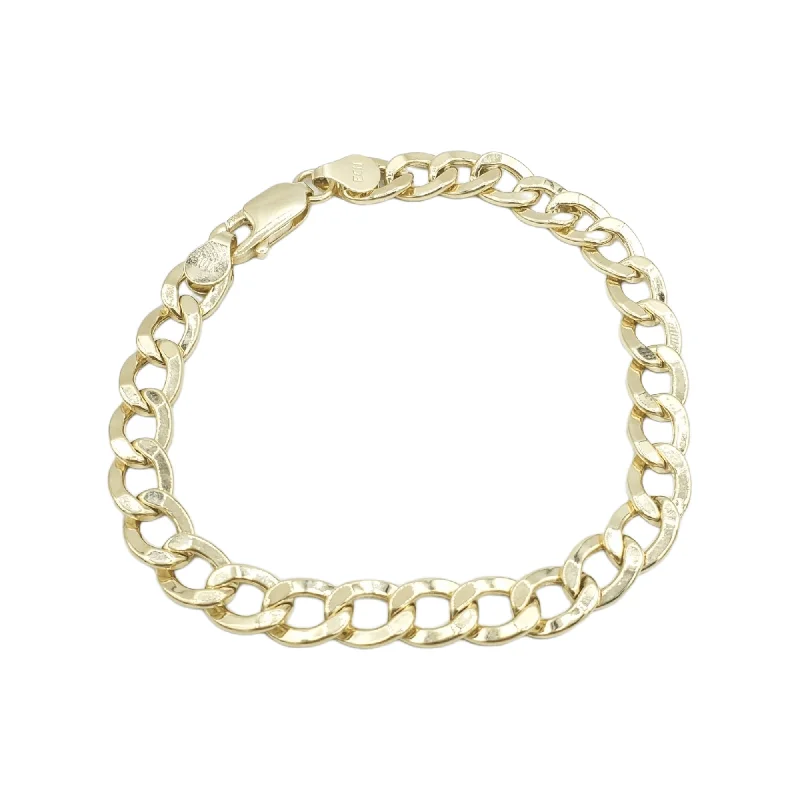 Women's bohemian bangles-10k Hollow Gold Cuban Bracelets