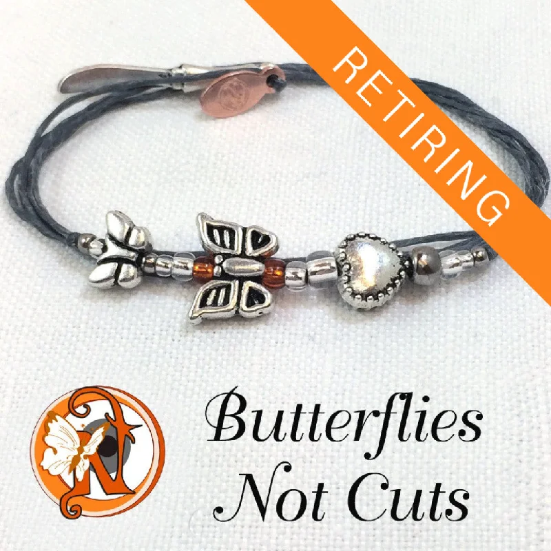 Women's sizeable bangles-Butterflies Not Cuts NTIO Butterfly Project Bracelet