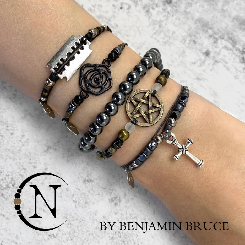 Women's graduation bangles-Benjamin Bruce NTIO Five Bracelet Bundle