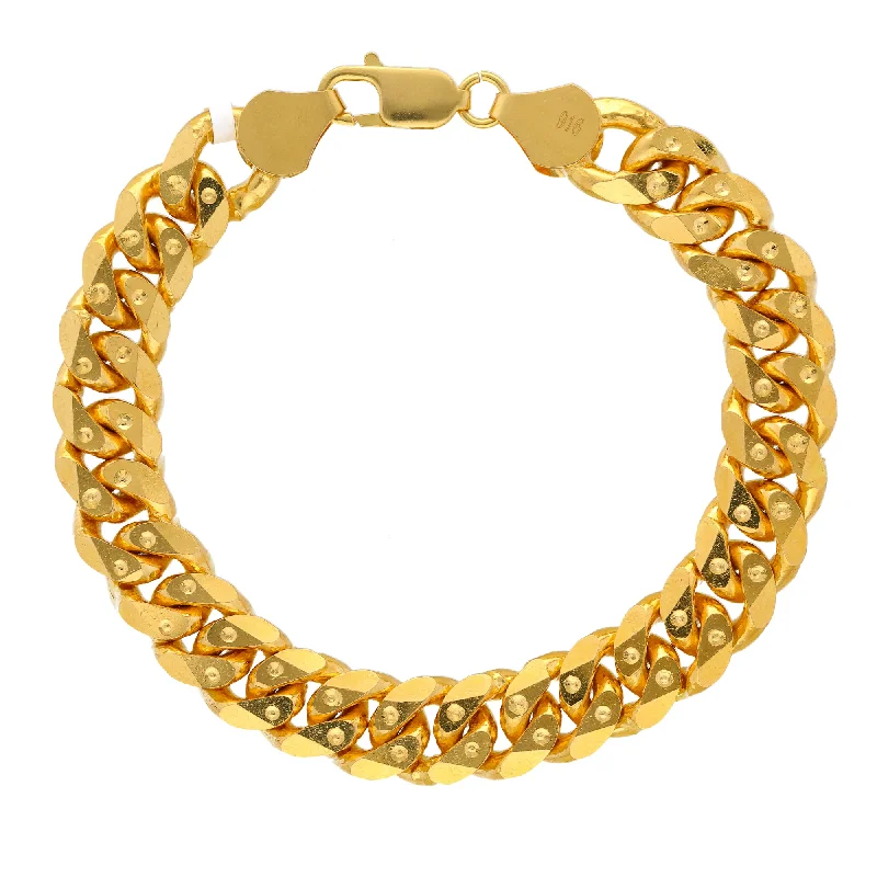 Women's casual bangles-22K Yellow Gold Men's Chain Link Bracelet  (103gm)