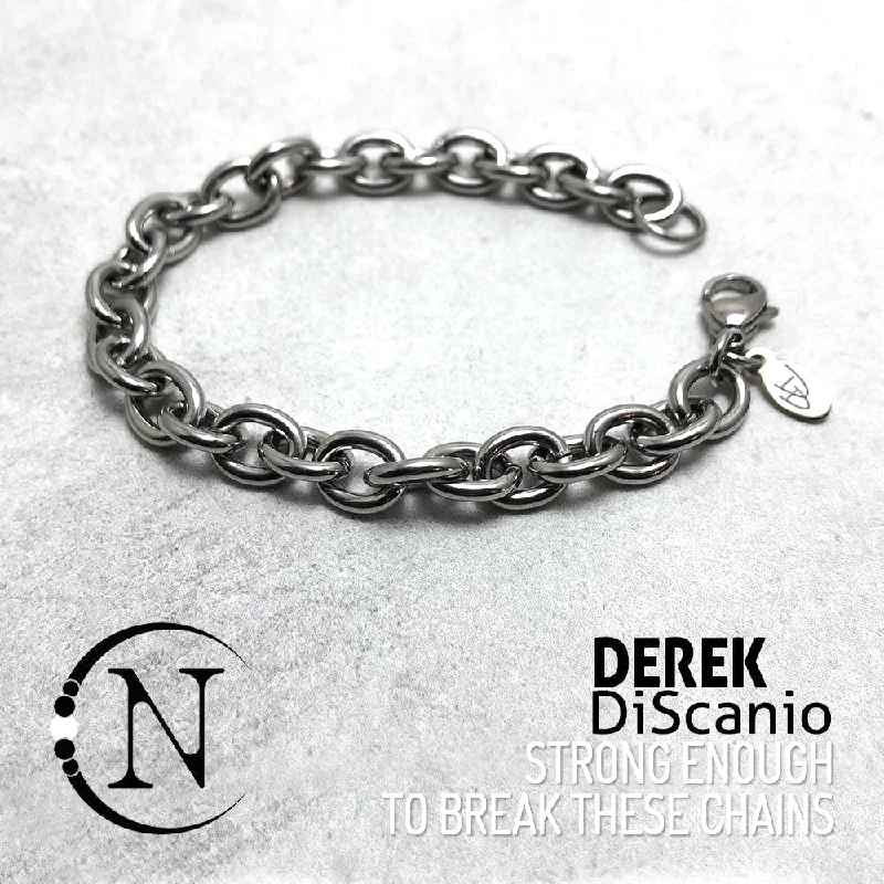 Women's geometric bangles-Strong Enough to Break These Chains NTIO Bracelet by Derek DiScanio