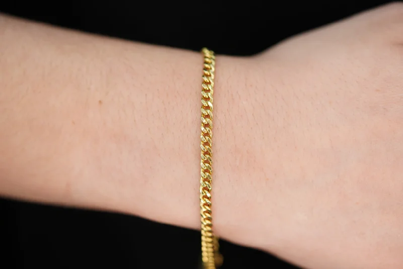 Women's rose gold bangles-14k Cuban Link Bracelet