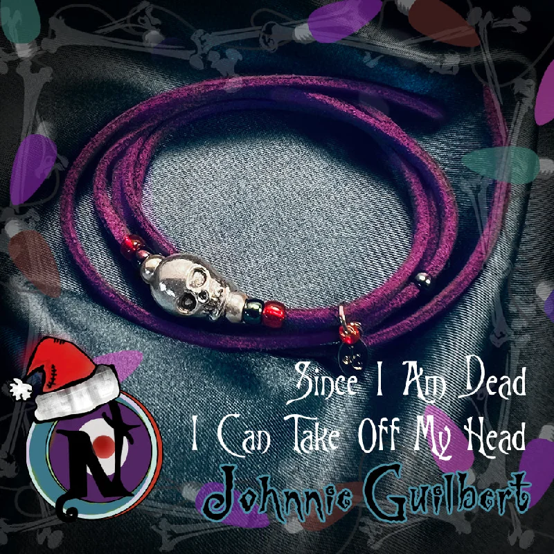 Women's rose gold bangles-Since I Am Dead I Can Take Off My Head NTIO Twisted Christmas Bracelet/Choker by Johnnie Guilbert ~Limited 9