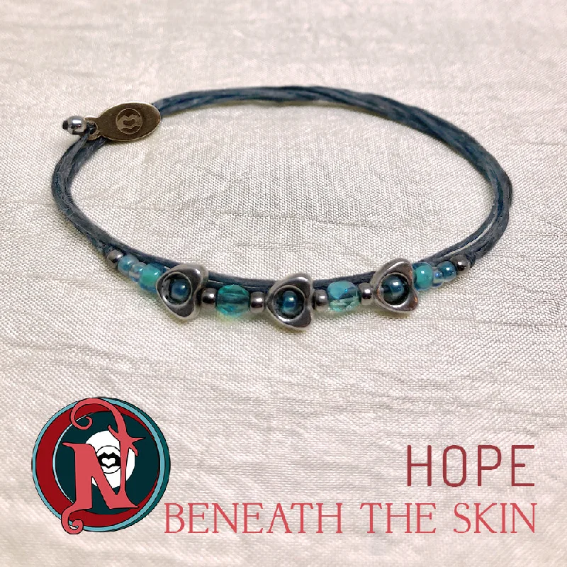 Women's emerald bangles-Hope NTIO Bracelet by Beneath The Skin