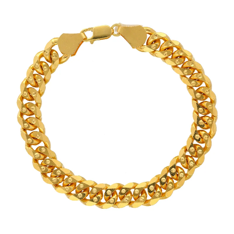 Women's party bangles-22K Yellow Gold Men's Chain Link Bracelet  (72gm)