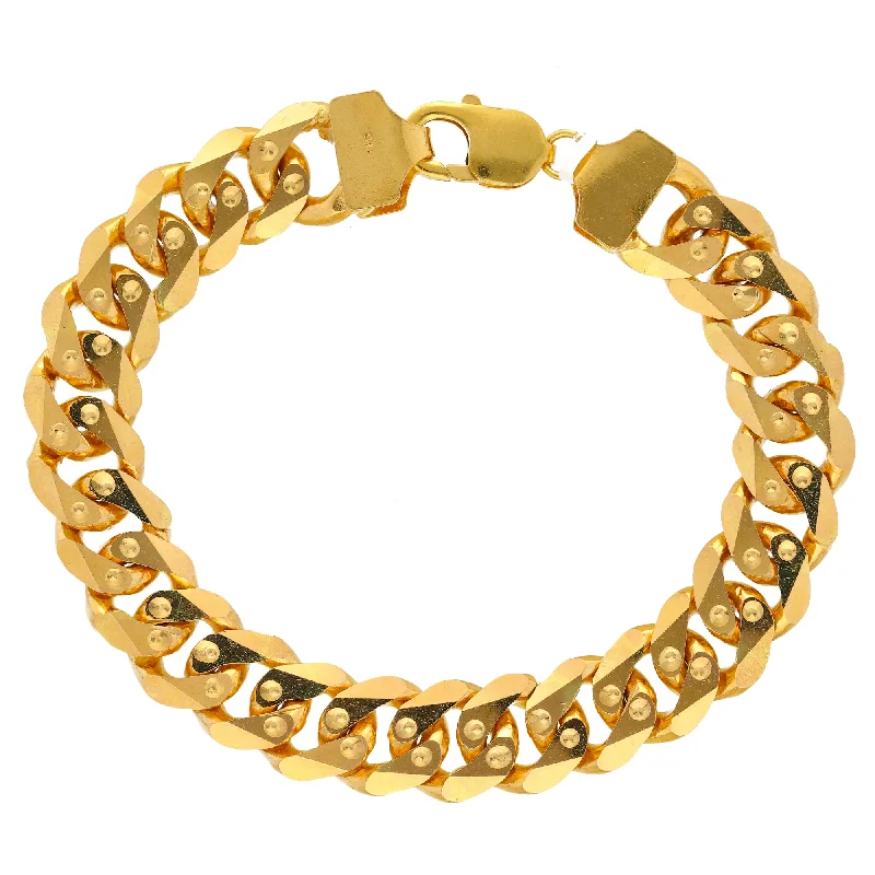 Women's family bangles-22K Yellow Gold Men's Chain Link Bracelet  (101.2gm)