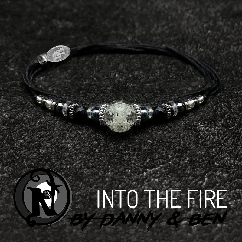 Women's birthstone bangles-White Into the Fire NTIO Bracelet By Danny Worsnop and Ben Bruce