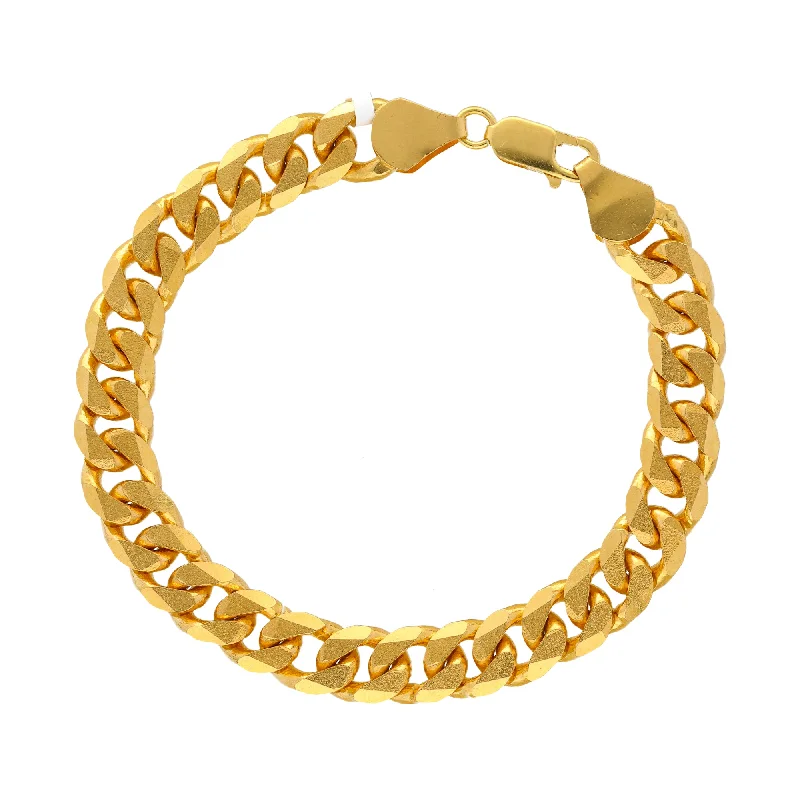 Women's pet memorial bangles-22K Yellow Gold Men's Chain Link Bracelet  (52.1gm)