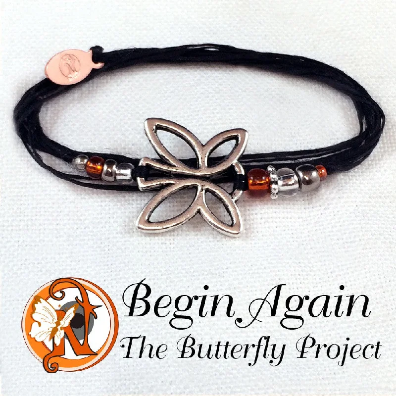 Women's diamond bangles-Begin Again NTIO Butterfly Project Bracelet