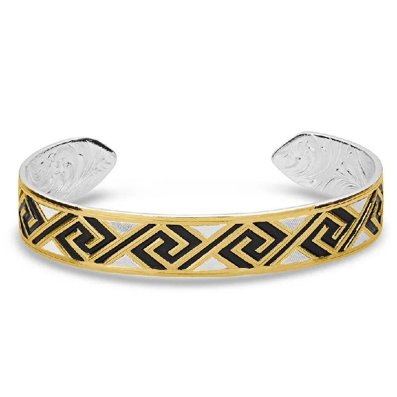 Women's gold-plated bangles-Montana Silversmiths Southwestern Journey Cuff Bracelet