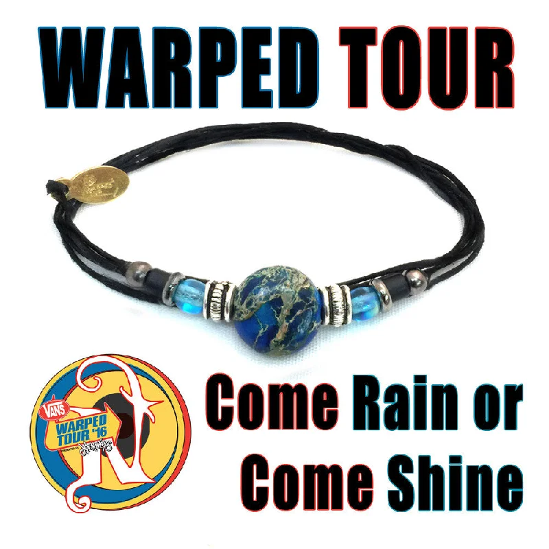 Women's platinum bangles-Come Rain or Come Shine NTIO Bracelet by Vans Warped Tour